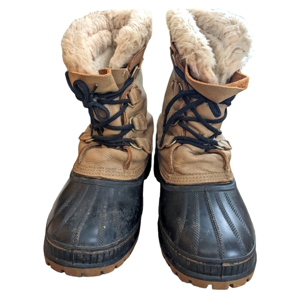 Vintage Sorel Kaufman Canada Mens Size 9 Steel Shank Made in USA Winter Boots - Picture 1 of 9